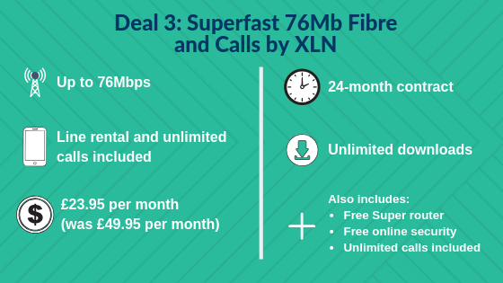 Deal 3_ Superfast 76Mb Fibre and Calls by XLN